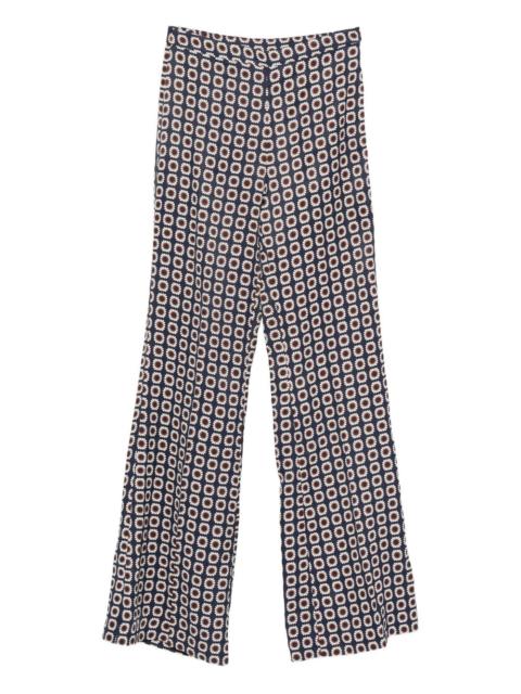 Sandro floral-pattern trousers