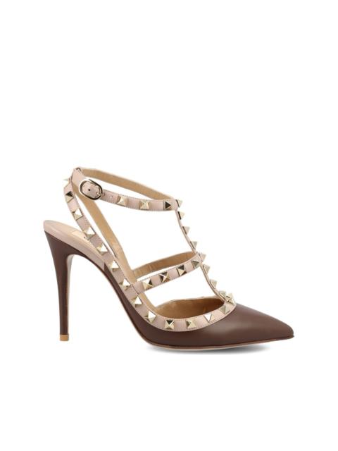 Valentino studded straps heeled pumps