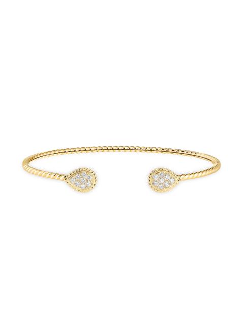 Boucheron Women's Serpent Bohème 18K Yellow Gold & 0.27 TCW Diamond Cuff - Yellow Gold