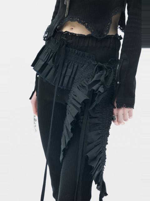Ann Demeulemeester Safira Long Ruffled Belt