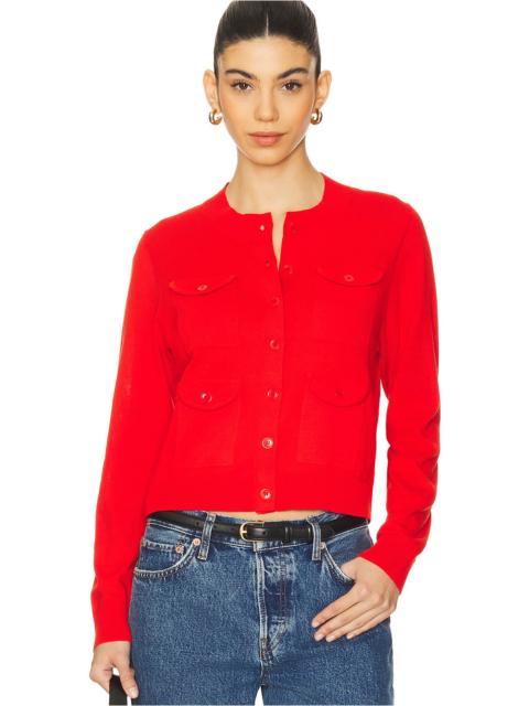 THE GREAT. The Patch Pocket Cardigan