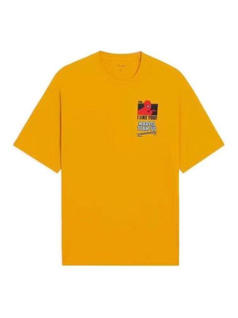 Li-Ning Li-Ning x MARVEL Spider Man Graphic T-shirt 'Yellow' AHSSB89-2