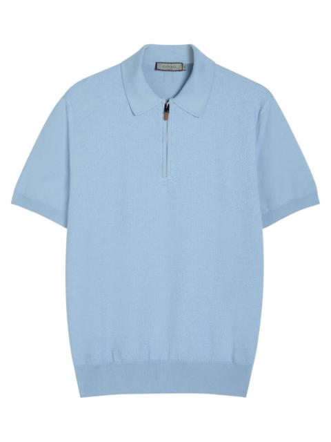 Canali Canali Panelled Cotton Polo