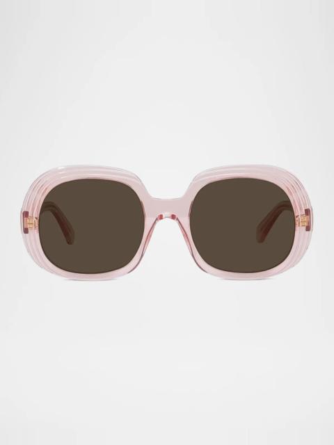 Loewe Anagram 54MM Round Sunglasses