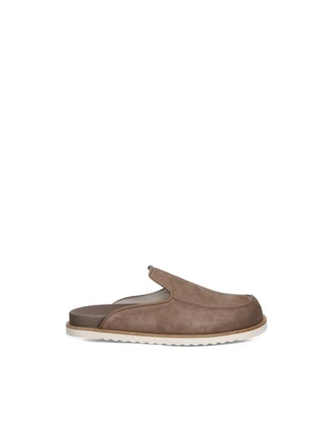 Filling Pieces logo-embossed slip-on mules