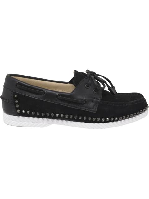 Christian Louboutin Christian Louboutin Steckel Flat Crosta Wax Black Gun