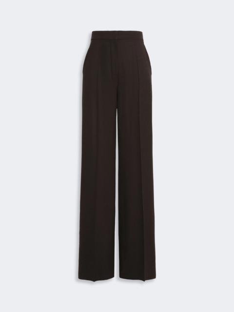 Max Mara EXTRA High-waisted wool trousers - DARK BROWN