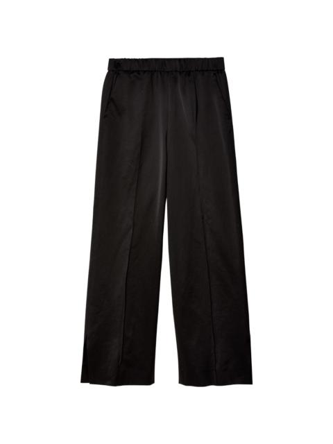 Jil Sander pressed-crease cotton trousers