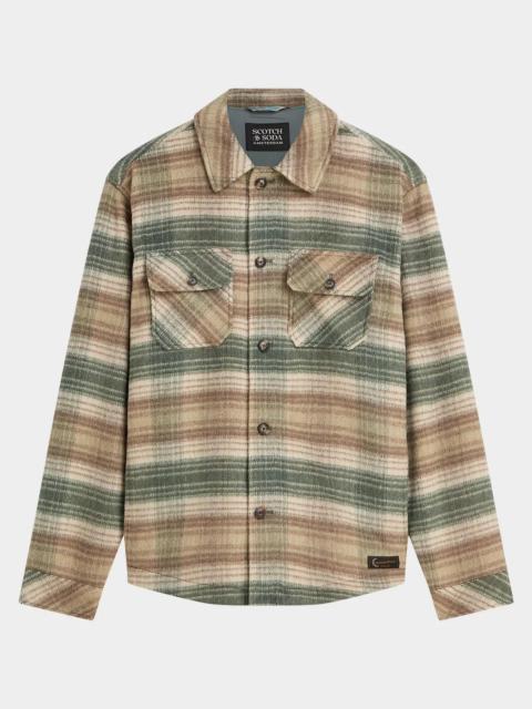 SCOTCH & SODA Men's Plaid Wool-Blend Shirt