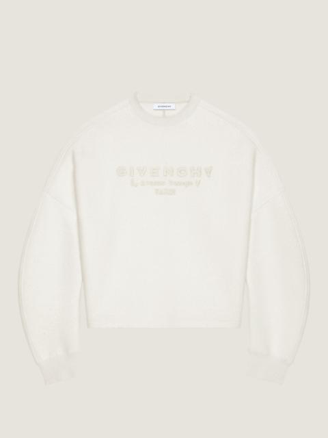 Givenchy SWEATER IN WOOL WITH GIVENCHY STAMP EMBROIDERY