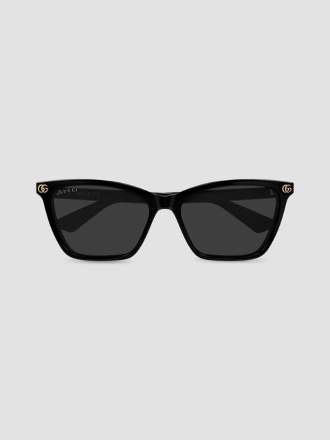 GUCCI Women's 56MM Tortoiseshell Cat-Eye Sunglasses - Black
