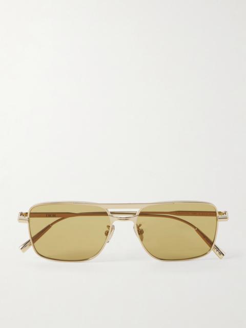 Dior DiorBlackSuitS17U D-Frame Gold-Tone Sunglasses