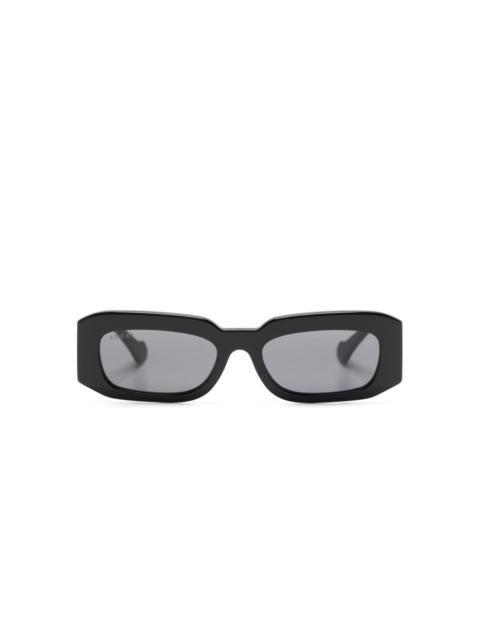 logo-print rectangle-frame sunglasses