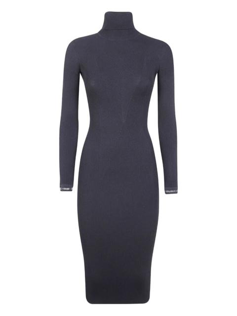 ELISABETTA FRANCHI Long Sleeve Dress With Belt