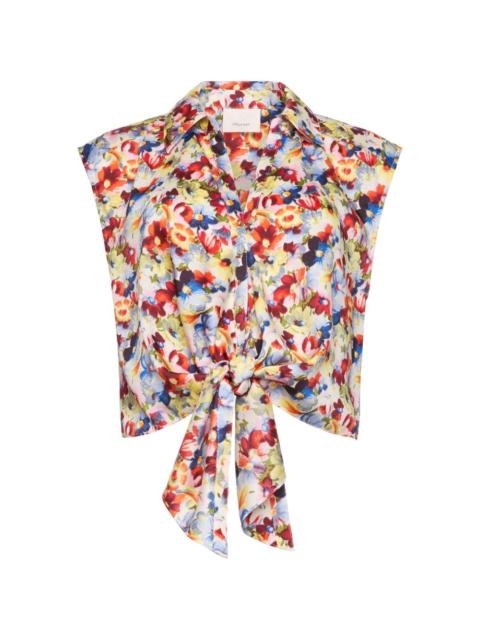 Cinq à Sept wildflower sleeveless top