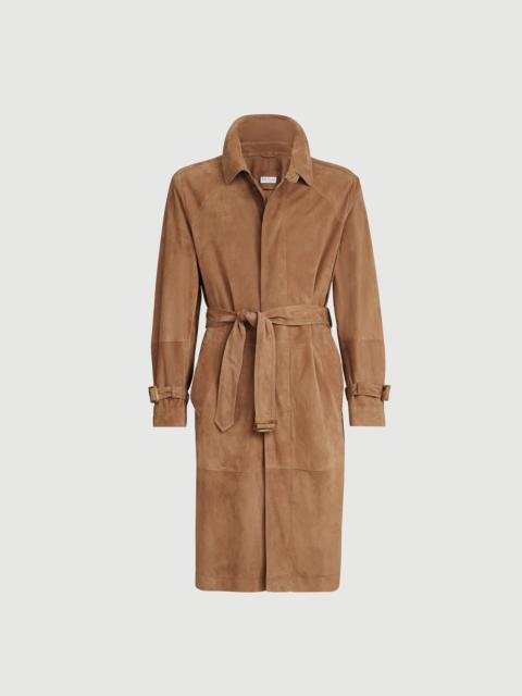Brunello Cucinelli Suede unlined trench