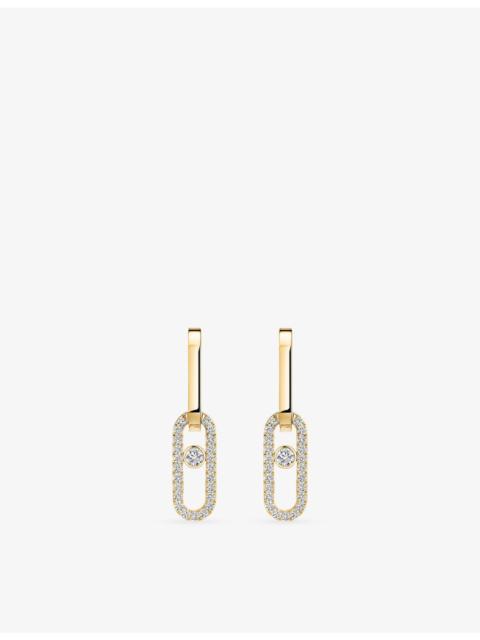 MESSIKA Move Link 18ct gold and 0.85ct diamond earrings