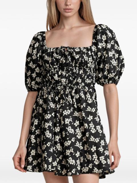 Polo Ralph Lauren floral-print puff-sleeve mini dress