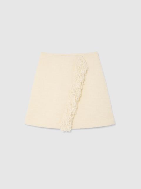 LIBEROWE PRE-ORDER/ VANILLA FRINGE MINI SKIRT