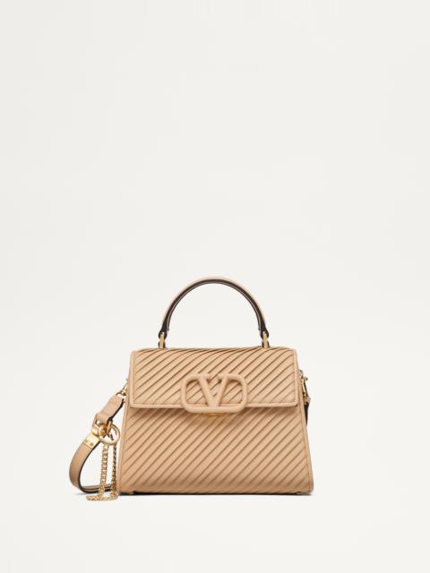 Valentino VALENTINO GARAVANI VSLING SMALL HANDBAG IN PLEATED NAPPA LEATHER