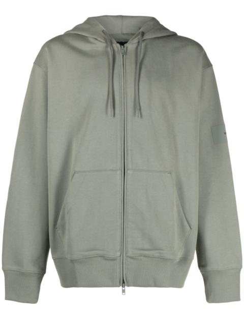 Y-3 zip-up organic cotton hoodie