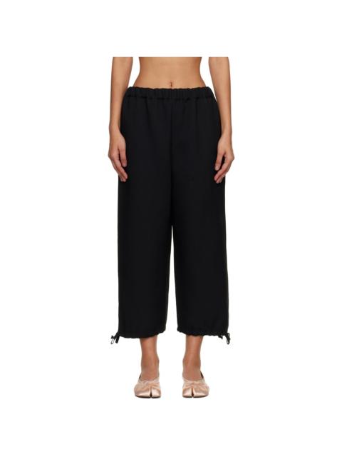 Comme des Garçons GIRL Black Gabardine Trousers