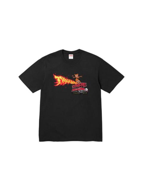 Tシャツ・カットソー Supreme x Thrasher Back Tail T-Shirt Black Supreme x Thrasher Back Tail 