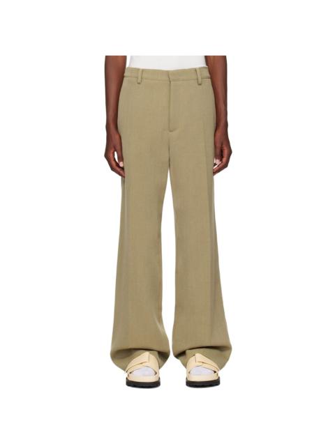 Jil Sander Beige Virgin Wool Trousers