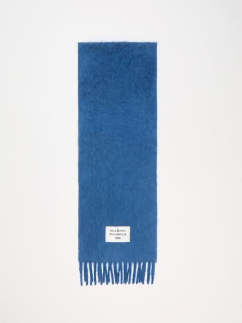 Acne Studios Alpaca wool scarf - Denim blue