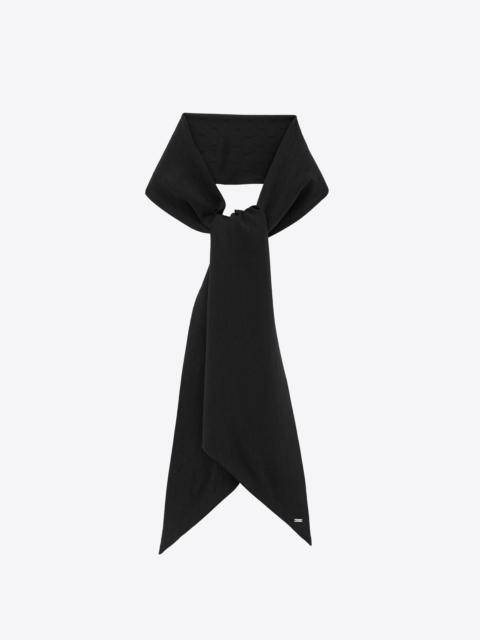 SAINT LAURENT lavallière in monogram  silk jacquard