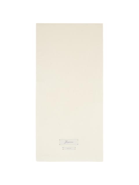 JACQUEMUS Off-White 'The Cachemiro' Scarf