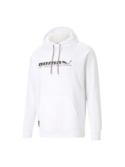 PUMA International Graphic Hoodie 'White Grey' 531329-02