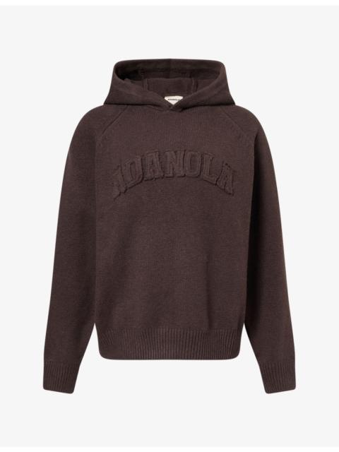 ADANOLA Varsity Oversize Cotton-Knit Hoody