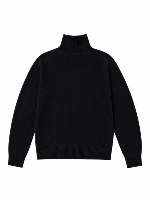 The Kooples BLACK WOOL TURTLENECK SWEATER