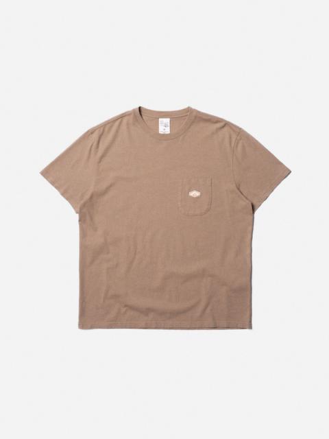 Nudie Jeans Leffe Pocket Tee Melange Brown