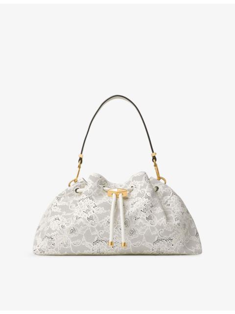 JIMMY CHOO Cinch Medium Lace Shoulder Bag