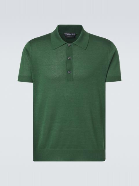 TOM FORD Silk and linen polo sweater