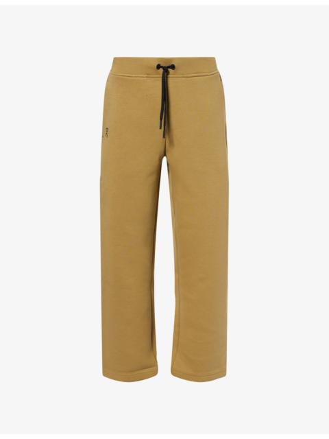 On Focus Tech Straight-Leg Stretch-Cotton Blend Jogging Bottoms