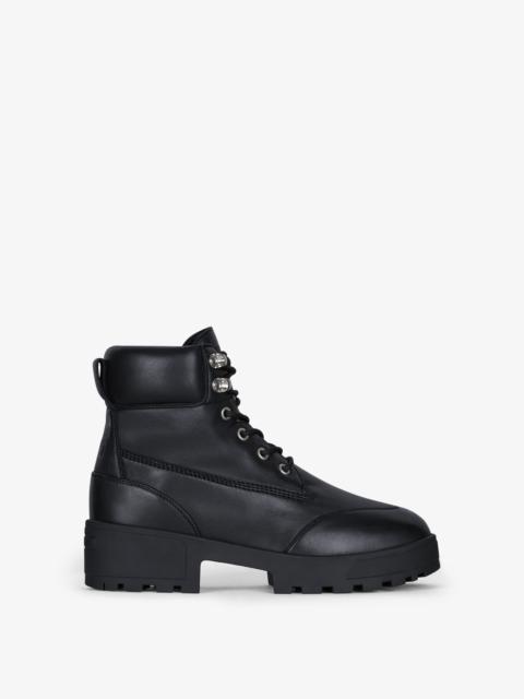 Givenchy TREKKER ANKLE WORKBOOTS IN LEATHER