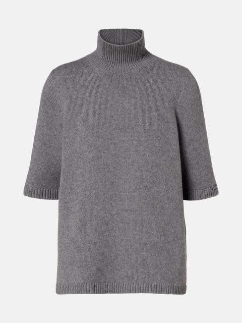 Alaïa Knitted cashmere-blend turtleneck top