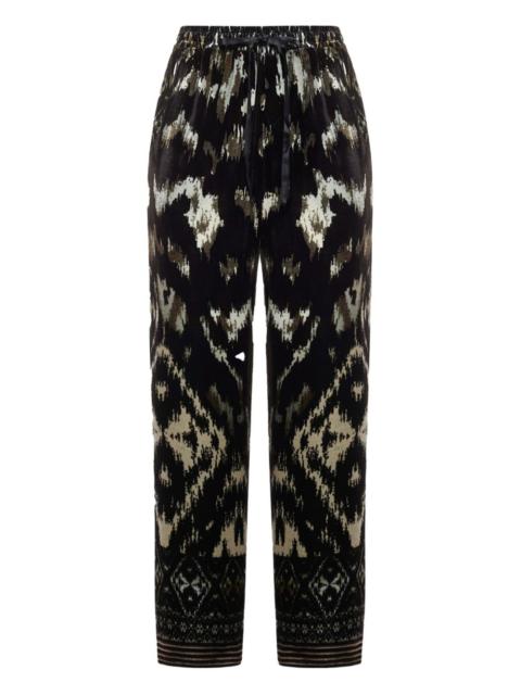 Pierre-Louis Mascia all-over print drawstring-waist trousers