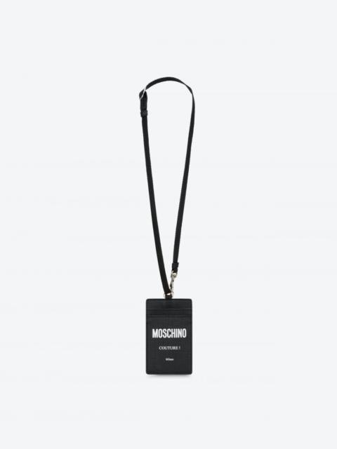 Moschino CARDS HOLDER WITH LOGO