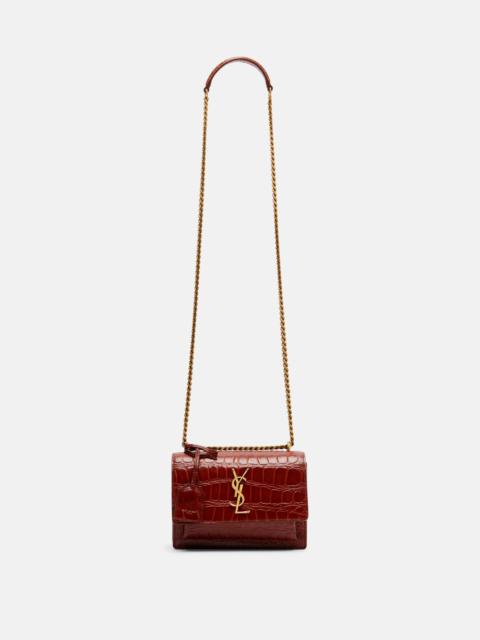 SAINT LAURENT Sunset Small leather crossbody bag