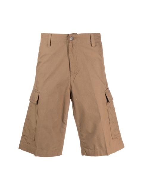 logo-patch cotton cargo shorts
