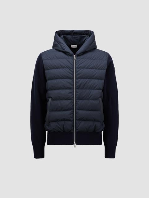 Moncler Wool & Cashmere Padded Zip-Up Hoodie