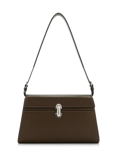SAVETTE The Symmetry Leather Shoulder Bag brown