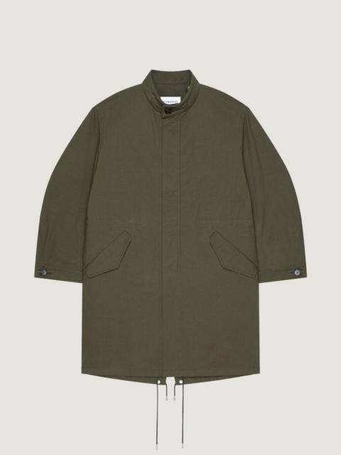 Givenchy PARKA IN COTTON WITH GIVENCHY STAMP PRINT
