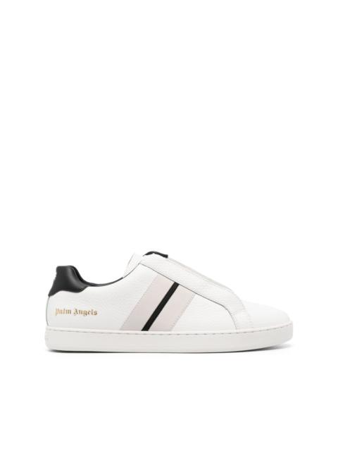 Palm Angels logo-print leather sneakers