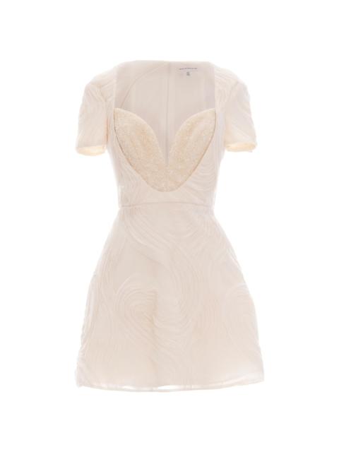 Dress The Population Women's Fall Francesca Cocktail Minidress - Ivory