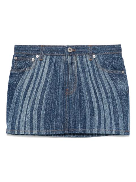 Jean Paul Gaultier Spiral-print mini skirt